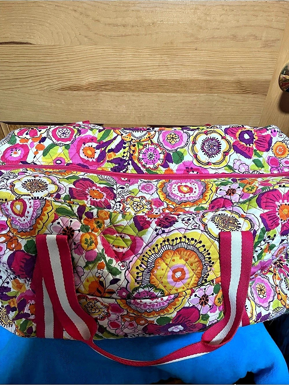 Vera Bradley Large Travel Duffel Bag Pink & Multicolor